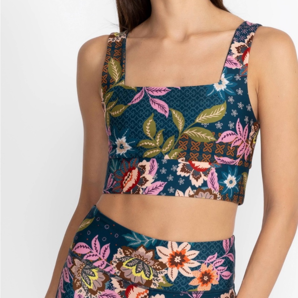 NWT Johnny Was JWLA Delfino Floral Reversible Sports Bra L- XLarge - Picture 5 of 8